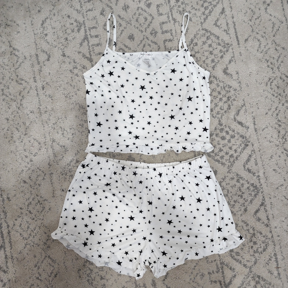 NEW Butter Soft Cropped Cami + Ruffle short Pj Set